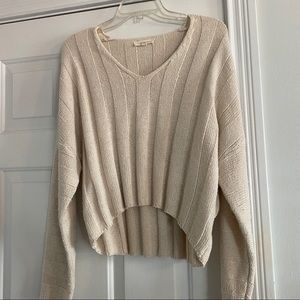 Pacsun Cream Ribbed Sweater
